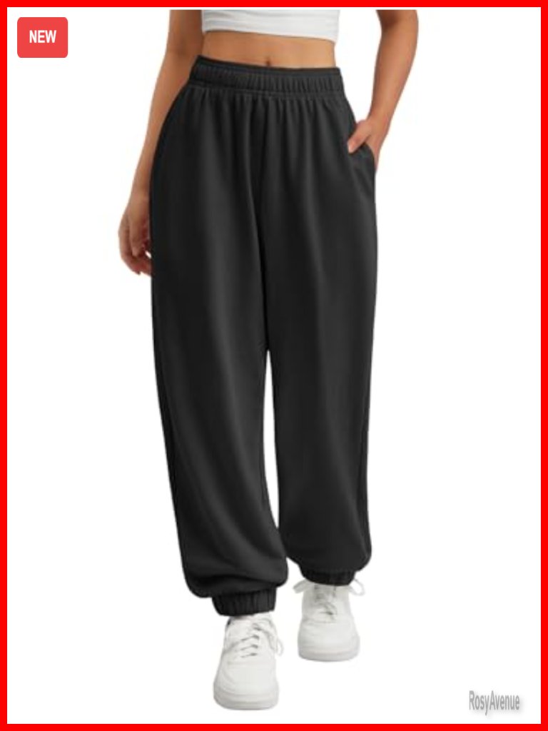 Women's High Waisted Baggy Sweatpants Joggers With Pockets